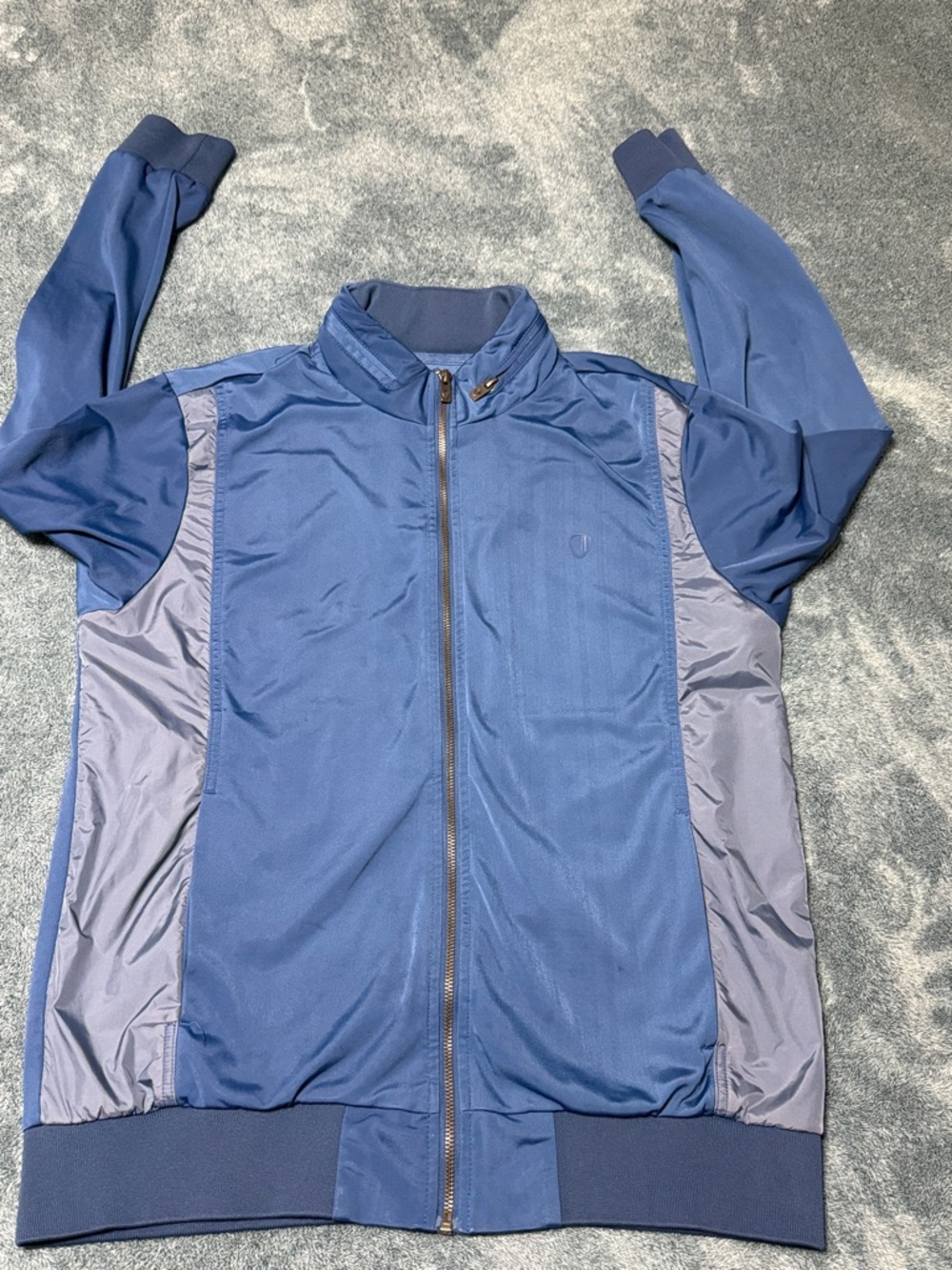 Ben Sherman Navy and Slate Lightweight Track Jacket